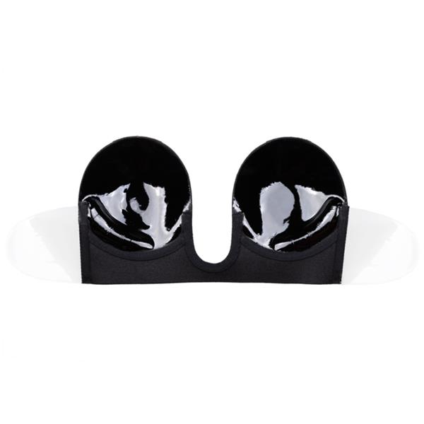 BRA WITHOUT HANDLES SHAPE U BLACK CUP A