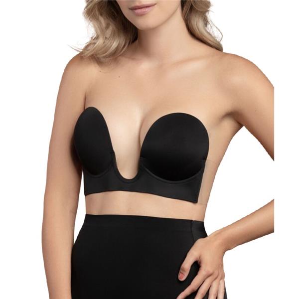 BRA WITHOUT HANDLES SHAPE U BLACK CUP A