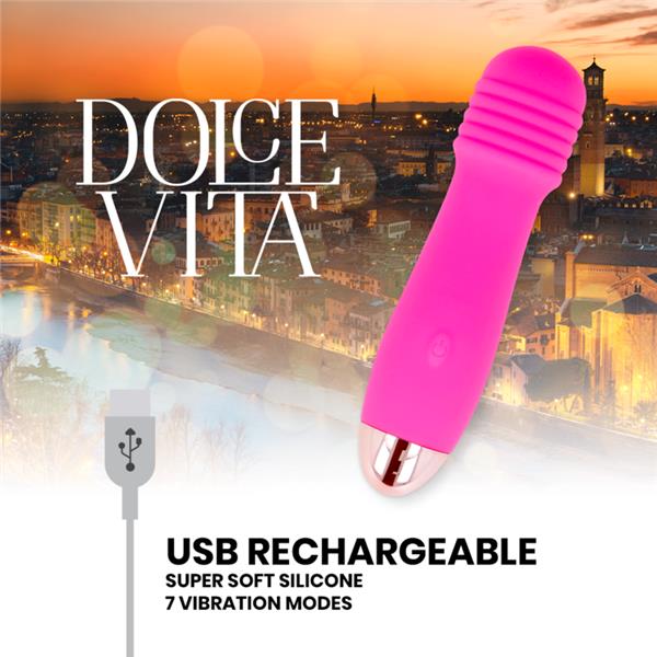 POLNILNI VIBRATOR THREE ROZA 7 HITROSTI