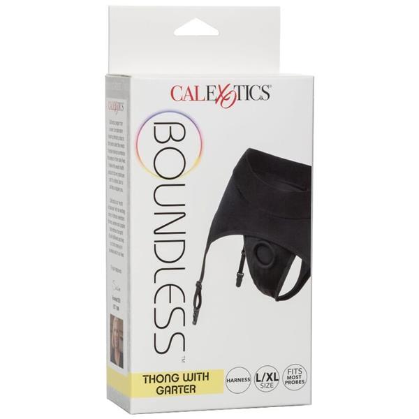 BOUNDLESS THONG WITH GARTER L/XL