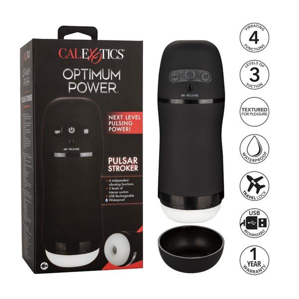 OPTIMUM POWER VIBRATING SUCTION MASTURBATOR