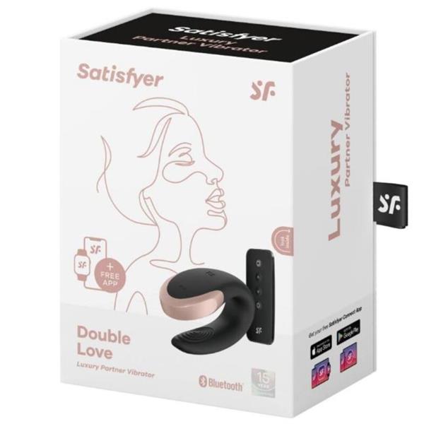 DOUBLE LOVE LUXURY PARTNER VIBRATOR ČRNA