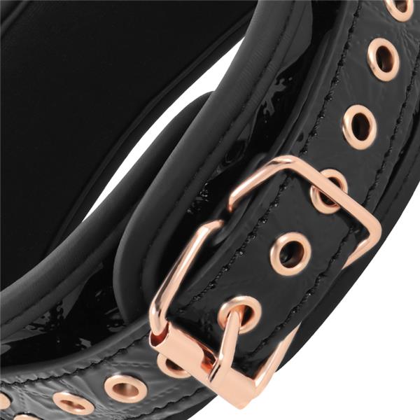 BLACK EDITION COLLAR WITH NIPPLE CLAMPS WITH NEOPRENE LINING