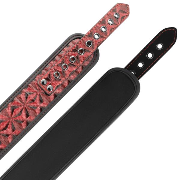 RED EDITION COLLAR WITH NIPPLE CLAMPS WITH NEOPRENE LINING