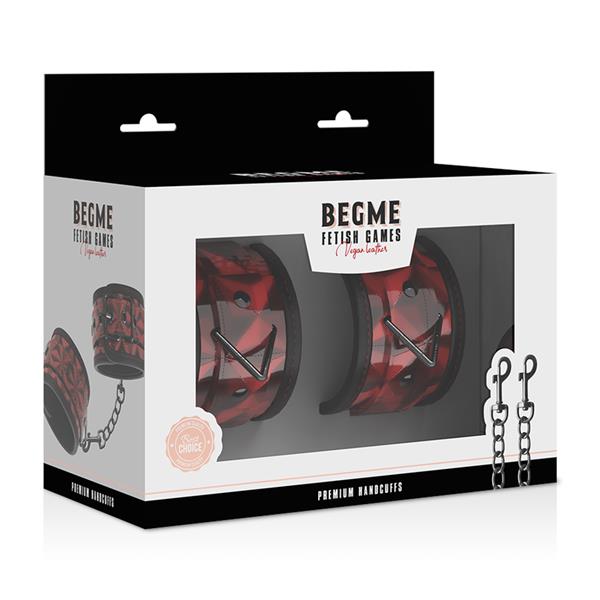 RED EDITION PREMIUM HANDCUFFS WITH NEOPRENE LINING