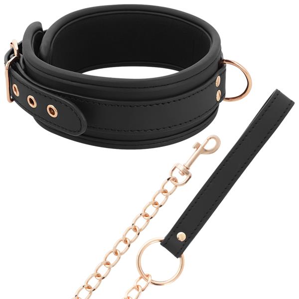 FANTASY VEGAN LEATHER COLLAR WITH NEOPRENE LINING