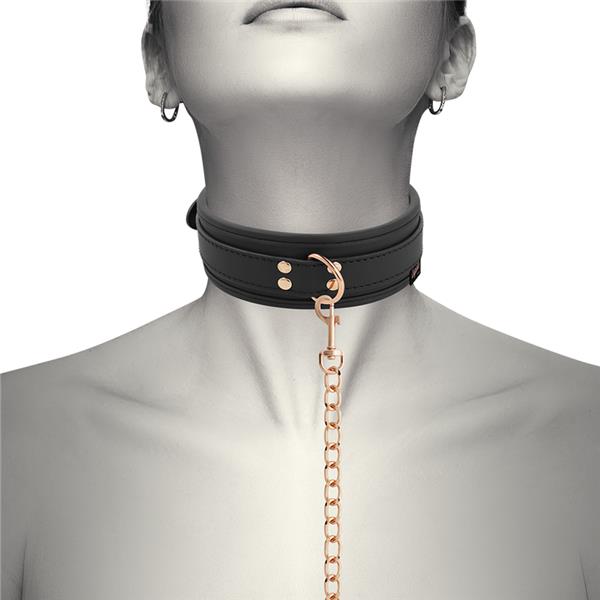 FANTASY VEGAN LEATHER COLLAR WITH NEOPRENE LINING
