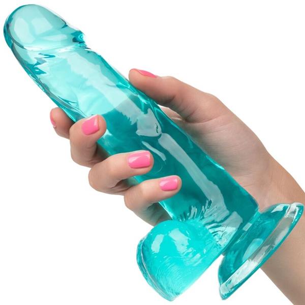 SIZE QUEEN DILDO BLUE 15.3 CM