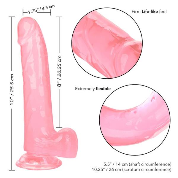 SIZE QUEEN DILDO PINK 20.3 CM