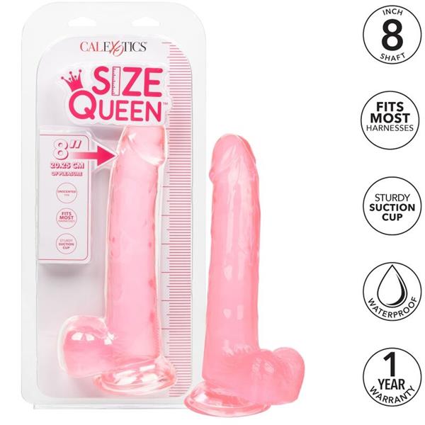 SIZE QUEEN DILDO PINK 20.3 CM