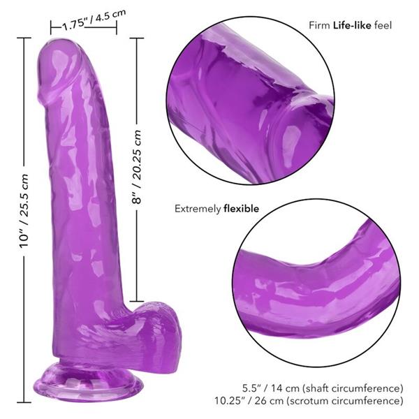 SIZE QUEEN DILDO PURPLE 20.3 CM