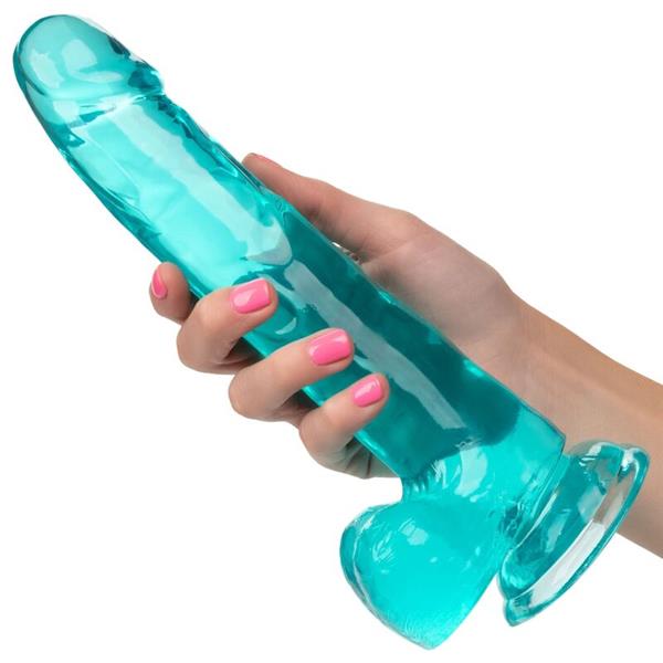 SIZE QUEEN DILDO BLUE 20.3 CM