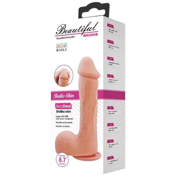 JOHNSON REALISTIC SKIN DILDO 22 CM