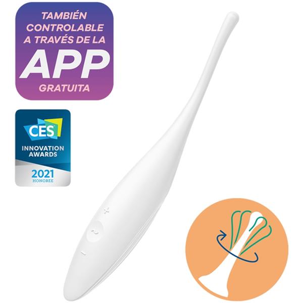 TWIRLING JOY VIBRATOR ZA KLITORIS BELO
