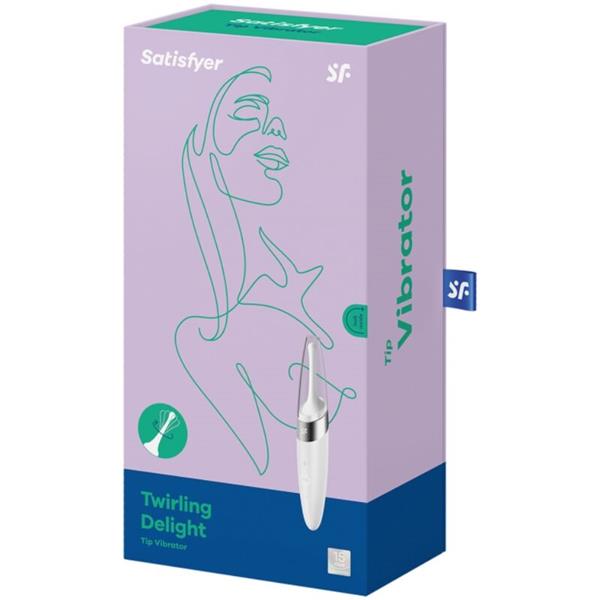 TWIRLING DELIGHT CLIT TIP VIBRATOR WHITE