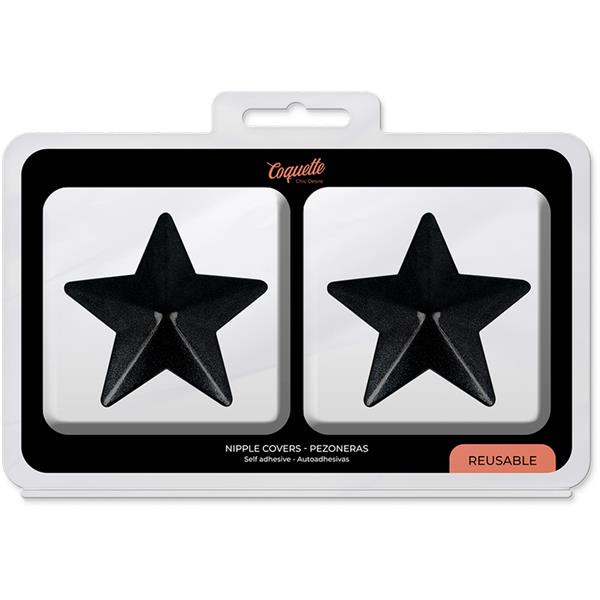 NIPPLE COVERS BLACK STARS