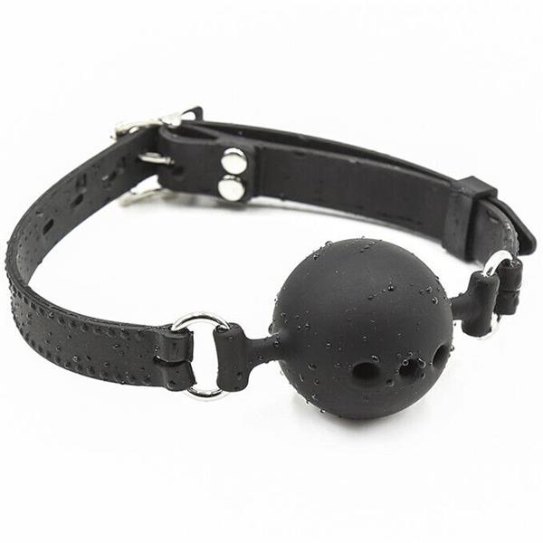 BREATHABLE SILICONE BALL GAG SIZE L