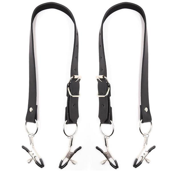CLITORIS CLAMPS WITH LEG STRAPS