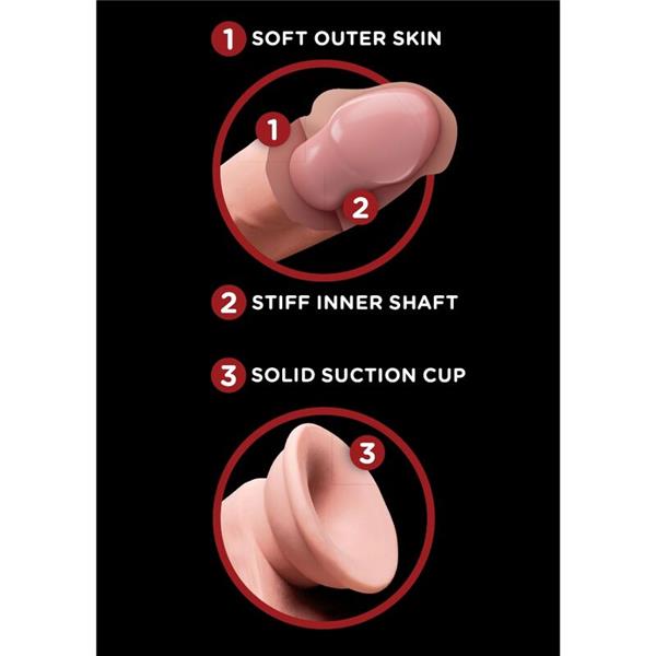 PLUS 3D DILDO SWINGING BALLS 20.3 CM