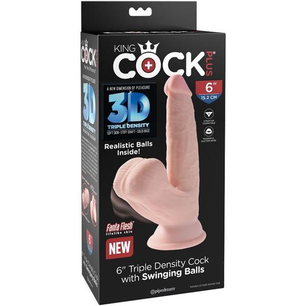 PLUS 3D DILDO SWINGING BALLS 12.7 CM