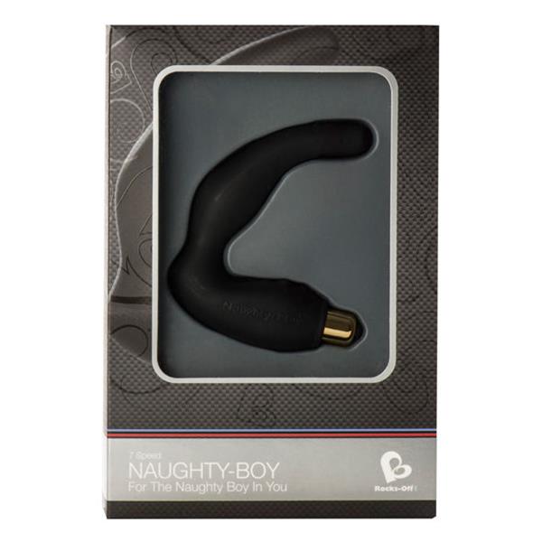 NAUGHTY-BOY MALE G-SPOT MASSAGER 7 V BLACK