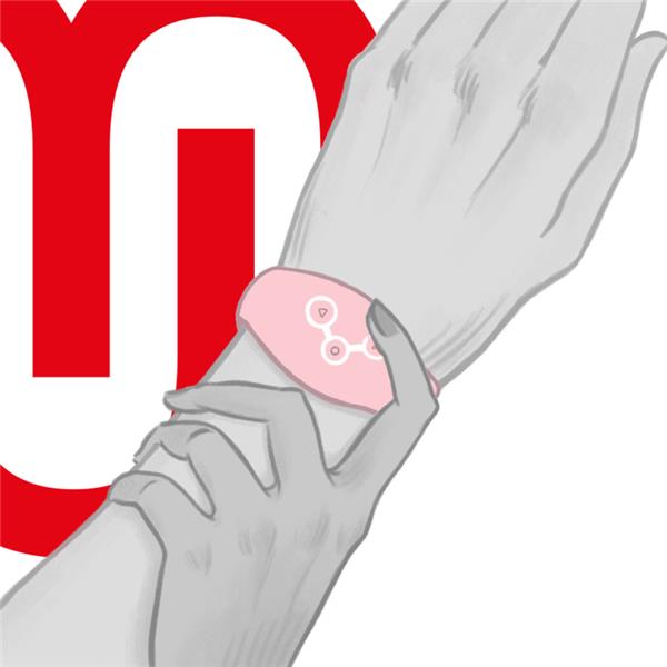 WIRELESS TECHNOLOGY WATCH SOFT PINK