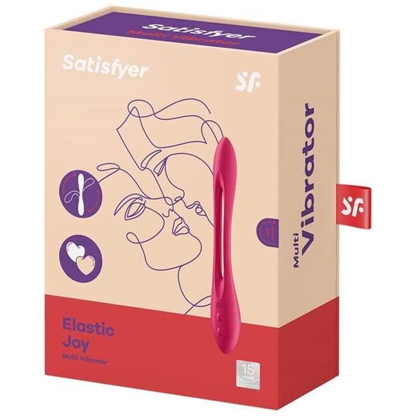 ELASTIC JOY MULTI VIBRATOR RED