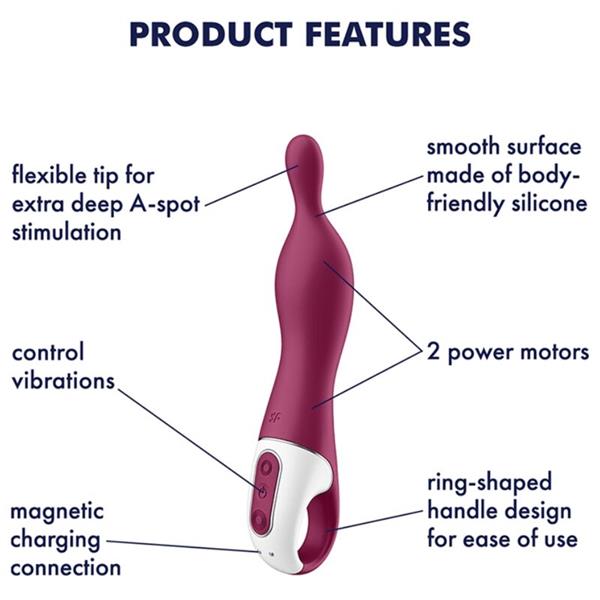 AMAZING 1 ASPOT VIBRATOR BERRY