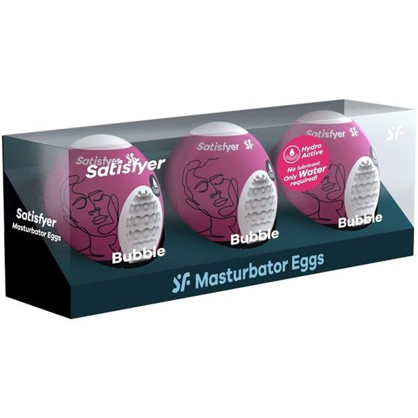 3 MASTURBATOR EGGS BUBBLE