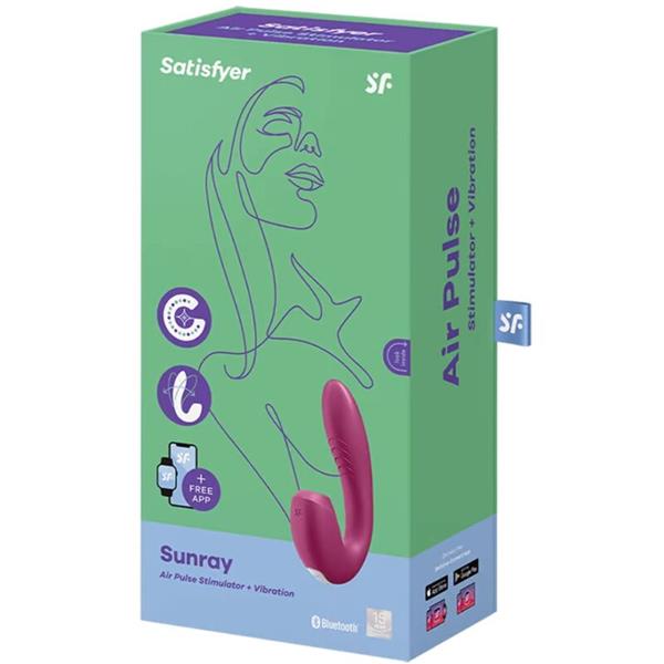 SUNRAY STIMULATOR AND VIBRATOR APP RED