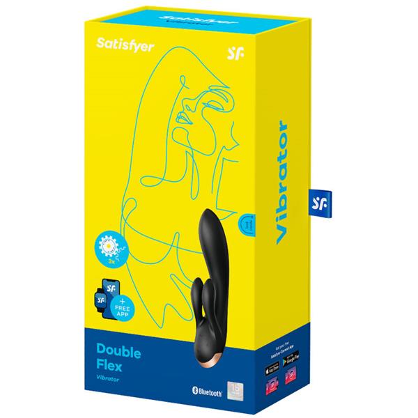 DOUBLE FLEX VIBRATOR APP WHITE
