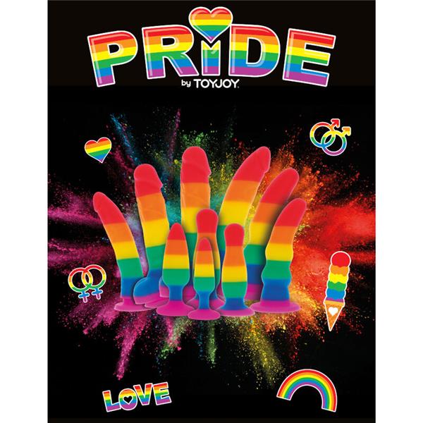 LGBT FLAG DILDO 15 CM