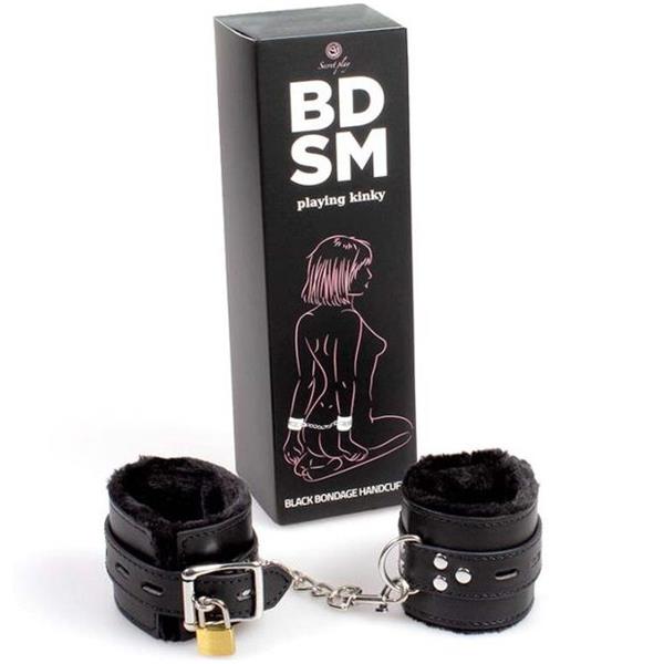 ČRNE BONDAGE LISICE BDSM KOLEKCIJA