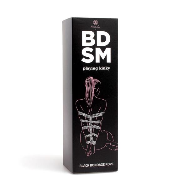 BLACK BONDAGE ROPE BDSM COLLECTION