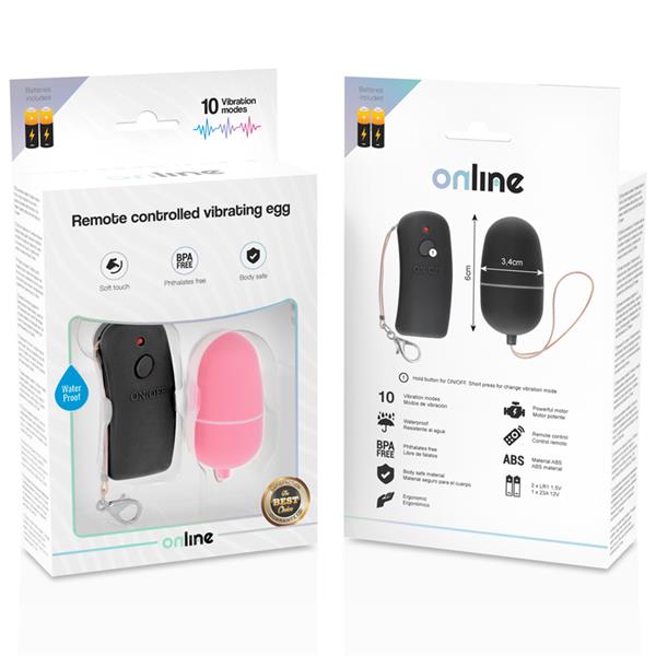 REMOTE CONTROLLED VIBRATING EGG PINK