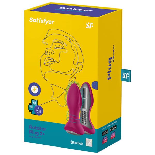 ROTATOR PLUG 2+ VIBRATING PLUG APP BLACK