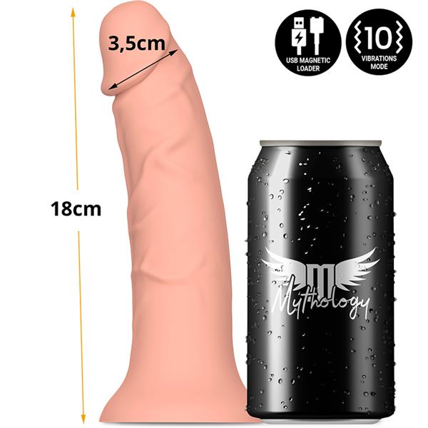 ASHER ORIGINAL DILDO S - VIBRATOR KOMPATIBILEN Z WATCHME BREZŽIČNO TEHNOLOGIJO