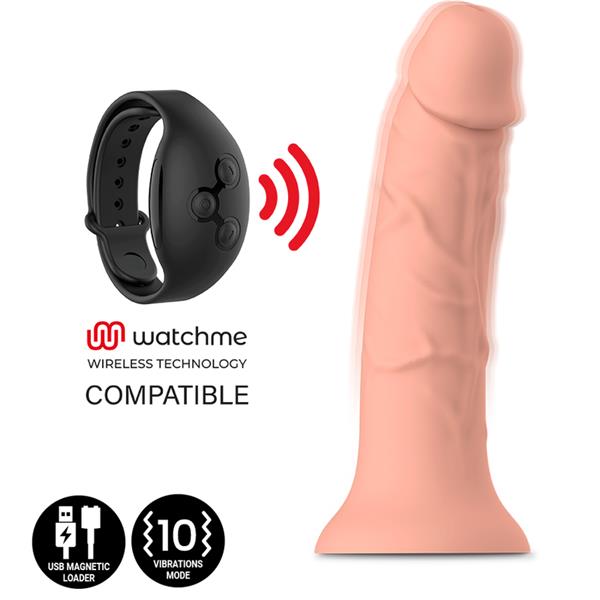 ASHER ORIGINAL DILDO M - VIBRATOR KOMPATIBILAN S WATCHME BEŽIČNOM TEHNOLOGIJOM