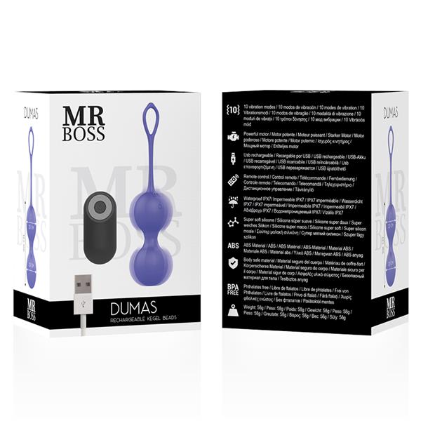 DUMAS VIBRATING KEGEL BEADS REMOTE CONTROL