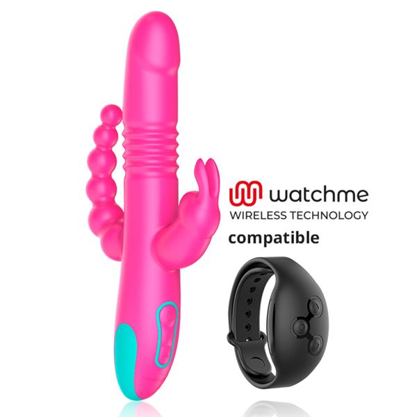 DONALD TRIPLE STIMULATION: ANAL, G-SPOT & CLITORAL WATCHME WIRELESS TECHNOLOGY COMPATIBLE