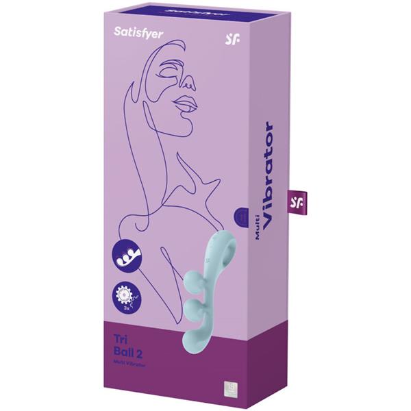 TRI BALL 2 MULTI VIBRATOR BLUE