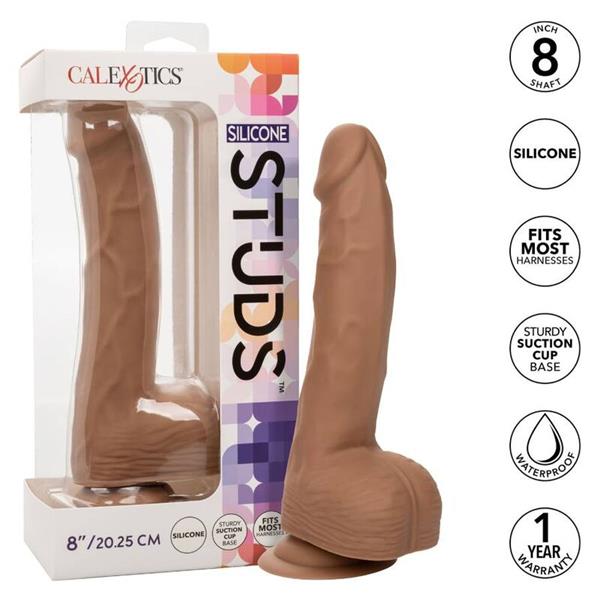 SILICONE STUDS 20.32 CM BROWN