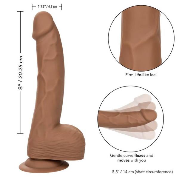 SILICONE STUDS 20.32 CM BROWN