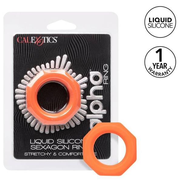 ALPHA SEXAGON RING ORANGE