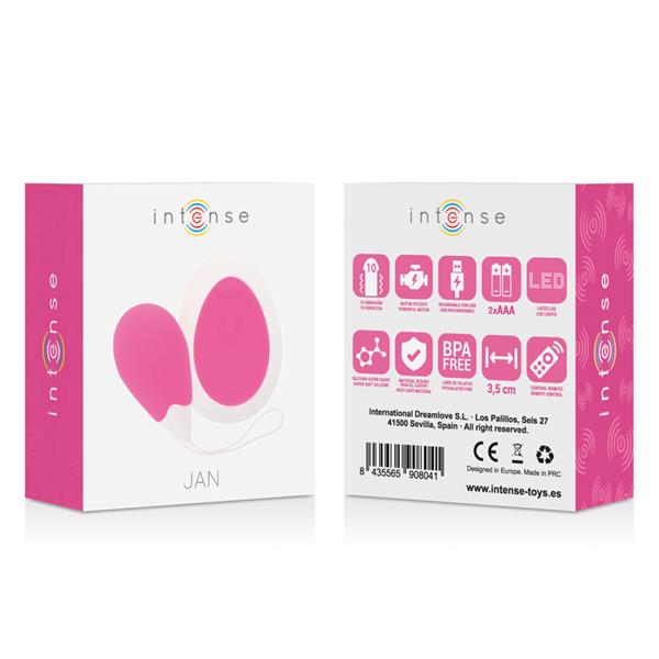 JAN EGG VIBRATOR REMOTE CONTROL PINK