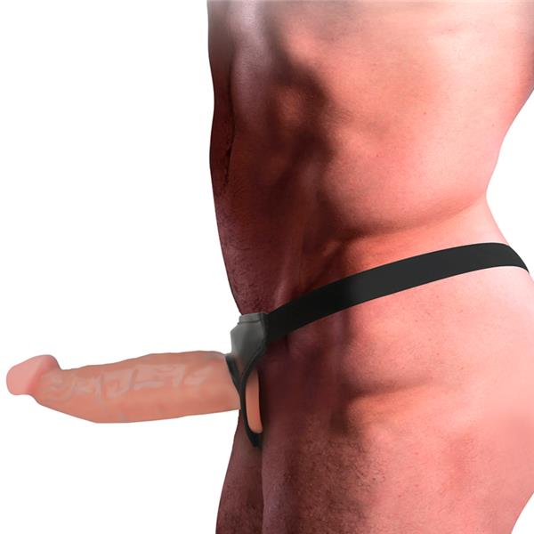 HOLLOW HARNESS WITH DILDO 18 X 3.5 CM