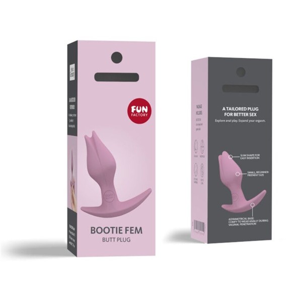 BOOTIE FEM FEMALE ANAL BUTT PLUG ROSE