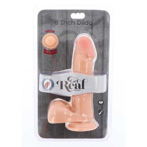 DUAL DENSITY DILDO 18 CM Z ŽOGICAMI