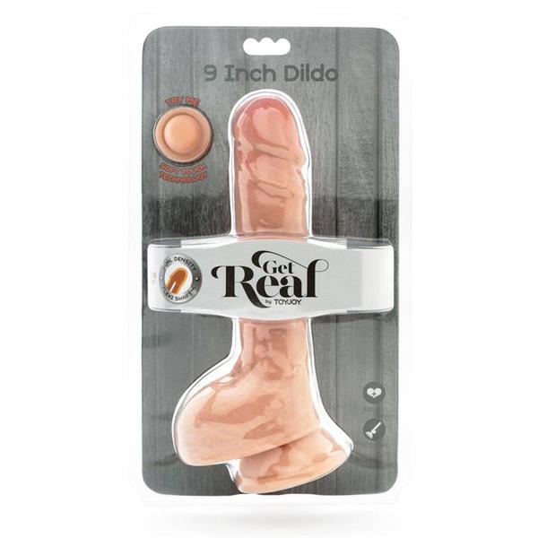 DUAL DENSITY DILDO 25,5 CM BALLS SKIN