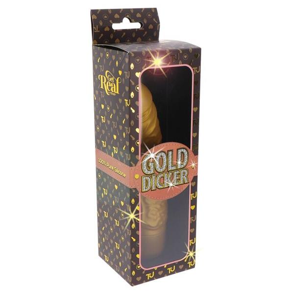 GOLD DICKER STIM VIBRATOR GOLD